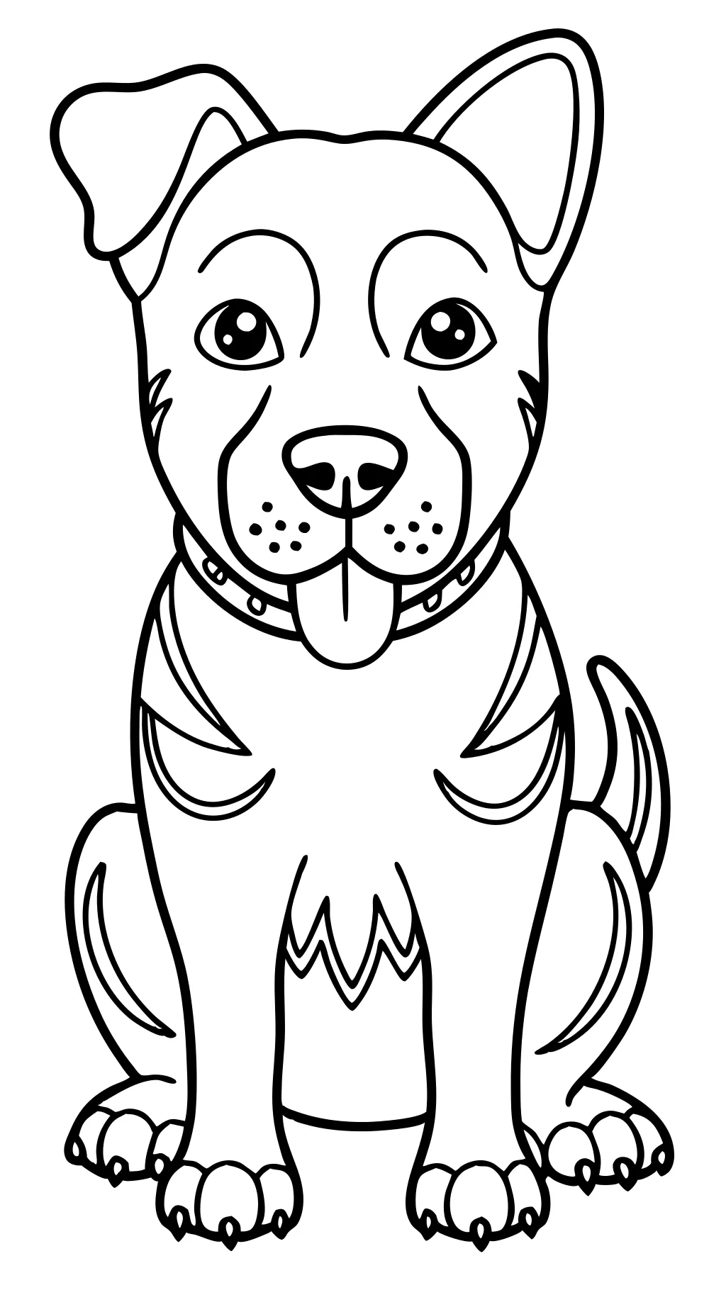 coloriages gratuits de chiens